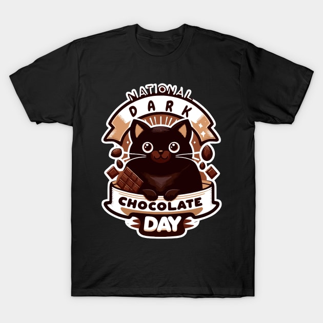 National Dark Chocolate Day T-Shirt by chems eddine
